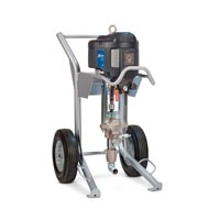 Cart-mounted Graco Xtreme airless 100% solids coating sprayer
